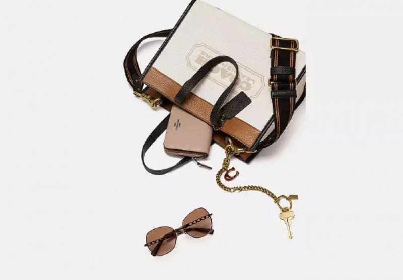 Coach Field Tote Bag ( White )