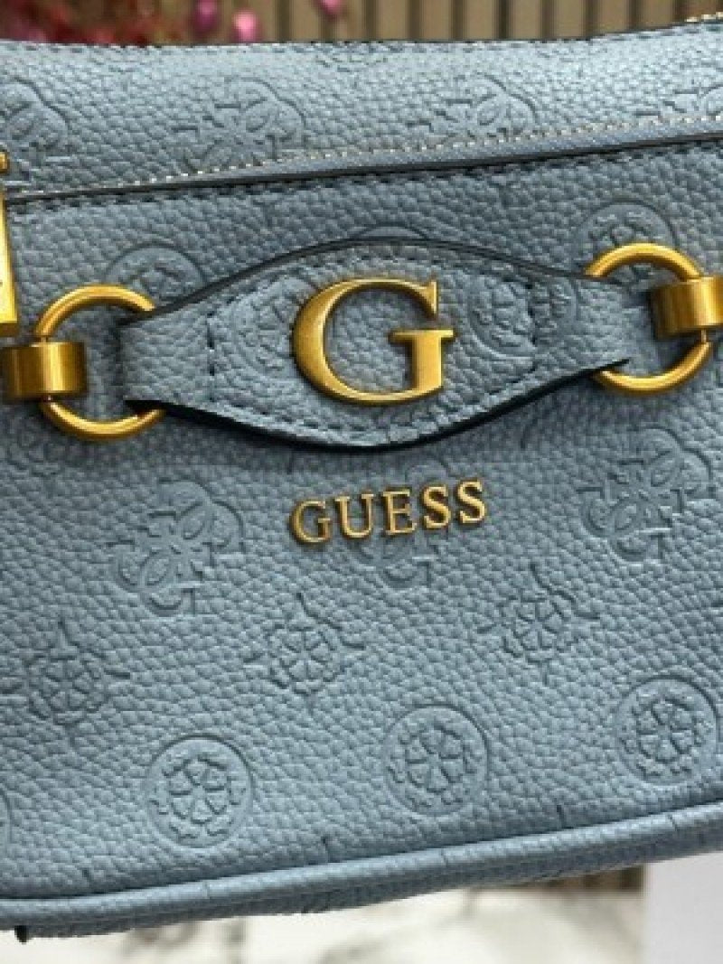 Guess Izzy Peone Crossbody Bag ( Blue )
