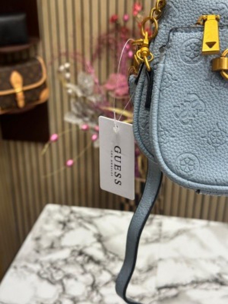 Guess Izzy Peone Crossbody Bag ( Blue )