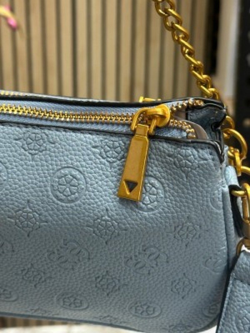 Guess Izzy Peone Crossbody Bag ( Blue )