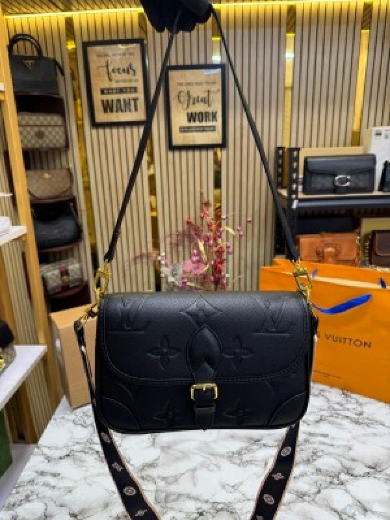 LV Diane Satchel Bag ( Black )