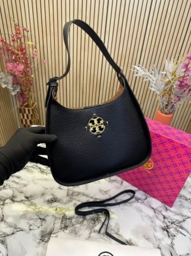 Tory Burch Womens Miller Small Classic Shoulder Handbag ( Black )
