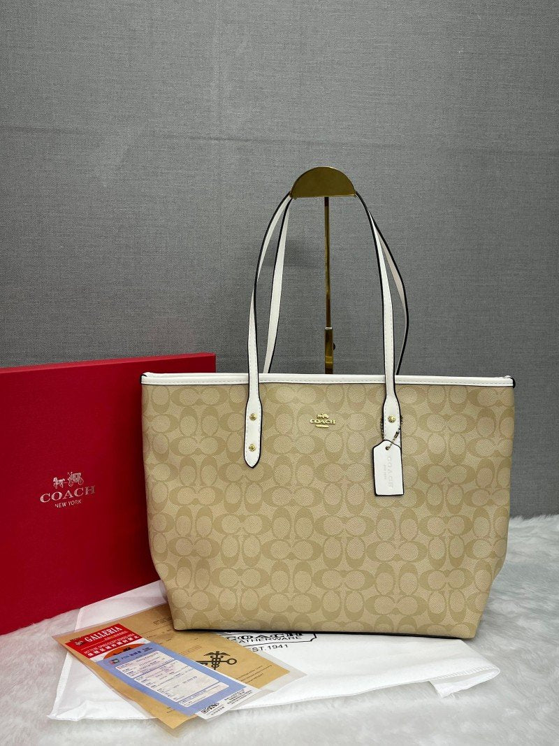 Coach City Tote ( White )