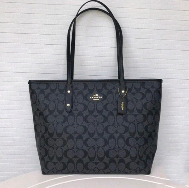 Coach Mono City Tote ( Black )