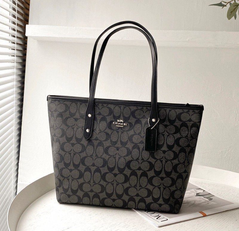 Coach Mono City Tote ( Black )