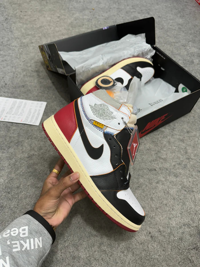 AJ 1 High 'Union Black Toe' (Top Batch & Acessories)