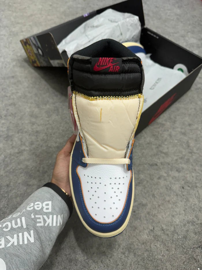 AJ 1 High 'Union Los Angeles Blue Toe' (Top Batch & Acessories)