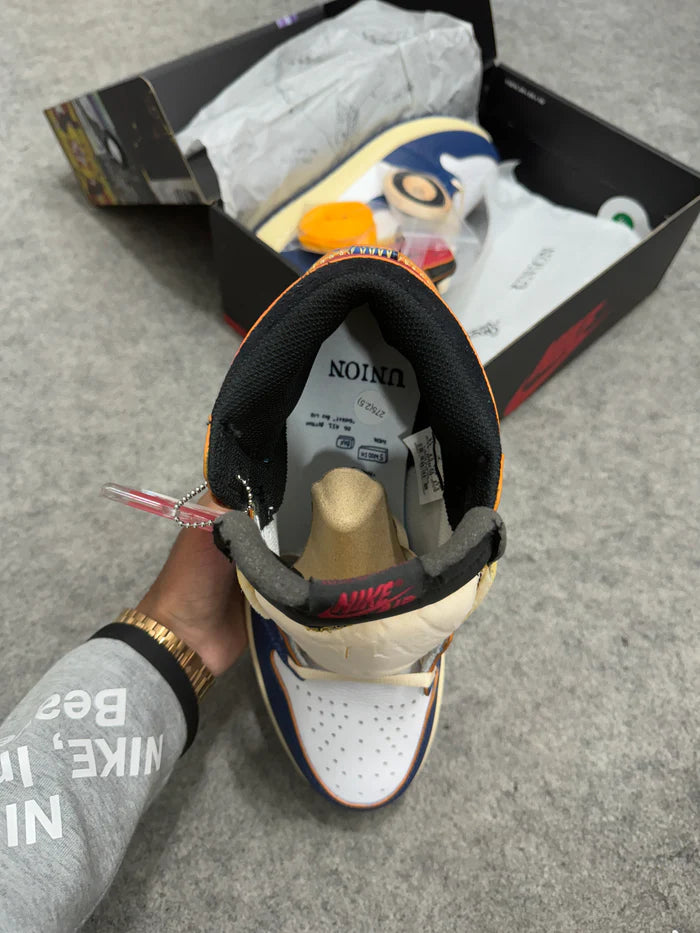 AJ 1 High 'Union Los Angeles Blue Toe' (Top Batch & Acessories)